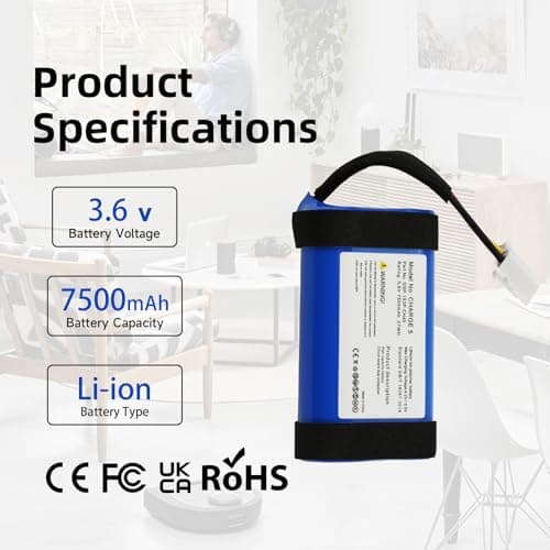 K KYUER GSP-1S3P-CH40 Battery Speaker for JBL Charge 5 Waterproof Portable Bluetooth Speaker with Tools 7500mAh 3.6V - Image 3
