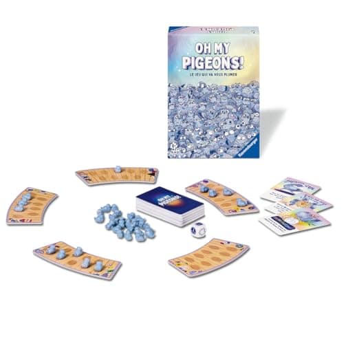 Ravensburger - Oh My Pigeons! - Funny and Family Party Game - 2-5 Players from 8 Years - Plumez Your Opponents - Quick Games of 15 Minutes - French Version - 22894 - Image 3