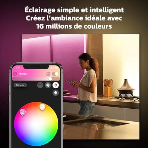 Philips Hue White & Color Ambiance, 2m and 1m Extension, V4, Base, Expandable, Bluetooth Compatible, Works with Alexa, Google Assistant and Apple Homekit - Image 7
