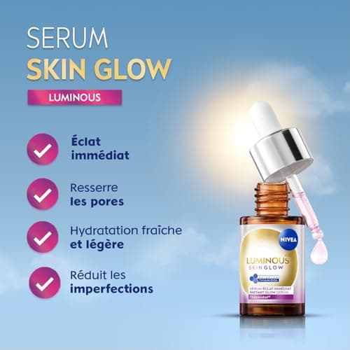 NIVEA Luminous 630 - Serum Skin Glow - Soin Visage Anti-Taches - Hydrate & Affine Les Pores - Thiamidol Breveté, Niacinamide & Aloe Vera - Vegan - Tous Types De Peaux - 15 ml - Image 3