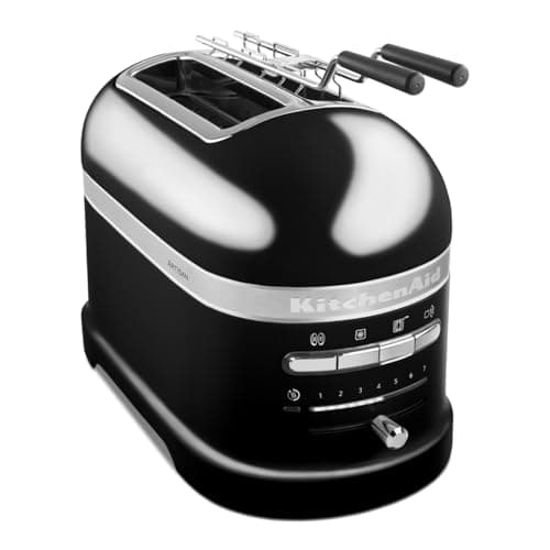 KitchenAid Artisan Toaster for 2 Slices - 7 Levels of Burning and Defrost Function - Vintage Design - 2 Wide Slots - Toaster with Sandwich Holder - Onyx Black - Image 4