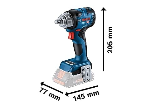 Bosch Professional 18V System boulonneuse sans-fil GDS 18V-330 HC (couple de serrage 330 Nm, couple de décollement 560 Nm, 3 réglages vitesse/couple, avec 1 module Bluetooth Low Energy, dans L-BOXX) - Image 4
