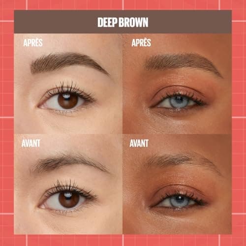 Maybelline New York - 2-in-1 Brow Felt & Gel - Double Tip for Filling, Drawing and Fixing Brows - Build a Brow - Shade: Deep Brown (260) - Image 4