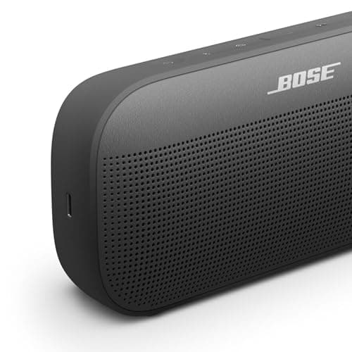 Bose SoundLink Flex (2e génération) Enceinte Bluetooth, Enceinte d’extérieur ultra-portable avec son haute fidélité, 12 heures d’autonomie, Enceinte résistante étanche à l’eau et à la poussière, Noir - Image 6
