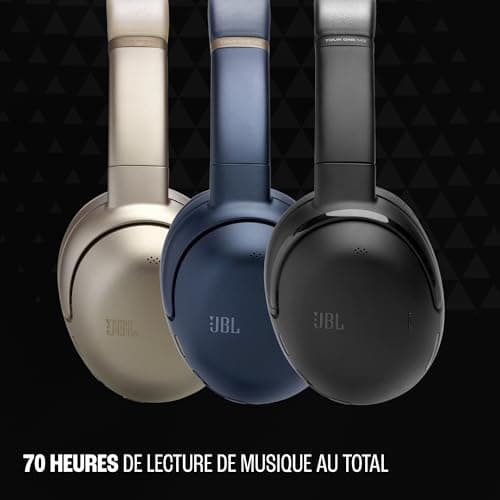 JBL Tour One M3, Casque Bluetooth sans Fil Supra-auriculaire, réduction adaptative du Bruit, 70 h d’autonomie, Confort Optimal, Son JBL Spatial 360, Suivi des mouvements, Compatible USB-C, Bleu - Image 3