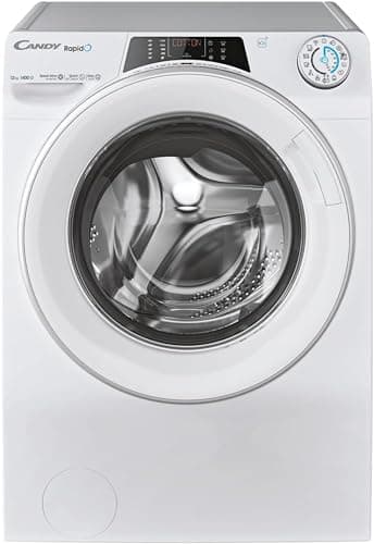 CANDY - Lave-Linge Hublot - Machine à Laver 12kg/1400 trs/min - Classe Énergétique A - 15 Programmes - WiFI+Bluetooth, Ecran Digital, Mix Power System - Blanc - 85 x 60 x 67 cm - Modèle RO14126DWMST-S - Image 3