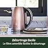 Cuisinart Electric Kettle Multi-Temperature - Fast Boiling - Cordless - Silver - Stainless Steel Finish - 1.7L Capacity - Adjustable Temperature - Removable and Washable Filter - Image 8