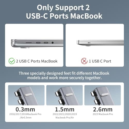 USB C Hub, Adapter for MacBook Pro Air 8 in 2 Adapter for Mac with 4K HDMI, 100W 40Gbps Thunderbolt, USB-C, USB 3.0/2.0, SD/TF Port, USBC Dock for M3 M2 M1 2024 2023 2022 2021 (M81 4K 30Hz) - Image 9