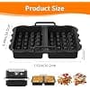 2 Pieces Air Fryer Ninja, Reusable Silicone Air Fryer Mould Accessories For Cosori Air Fryer 10L Twinfry & Ninja Af500EU, Belgian Waffles, Air Fryer Waffles Accessories - Image 3