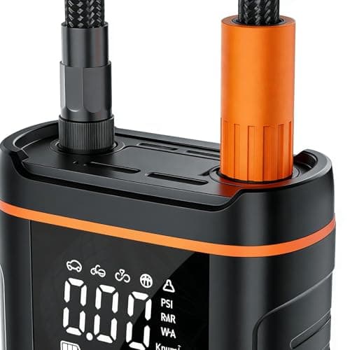 Compresseur D'Air Portatif Pour Pneus De Voiture,Accessoires Moto Alimentés Par Batterie,Gonfleur De Pneu Pour Voiture Et Véhicule Automobile - pour Automobiles, Motocyclettes, Bicyclettes, Ballons et - Image 7