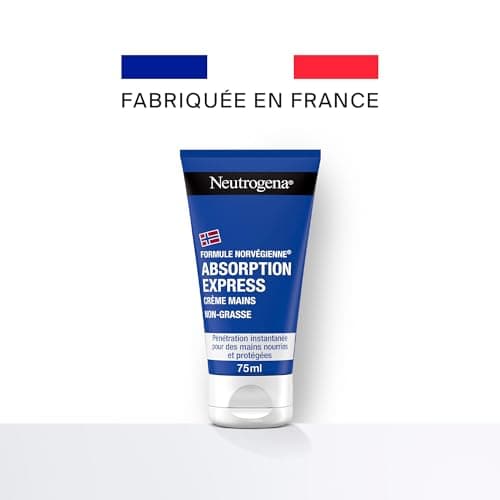 Neutrogena | Crème Mains Absorption Express Formule Norvégienne (lot de 2 tubes de 75 ml) – Crème hydratante non grasse à absorption rapide – Crème pour les mains avec pénétration instantanée - Image 3