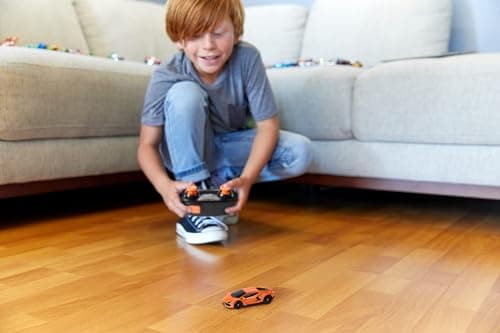 Hot Wheels Lamborghini Revuelto 1:64 Scale Remote Control Car, USB Charging Cable, Racing and Stunts on and Off Track with Turbo Throttle, HWW55 - Image 3