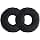 kwmobile 2 x Ear Pads Compatible with Sony MDR-ZX100/ZX110/ZX300/V150 - Foam Ear Pads for Headphones - Black - Image 2