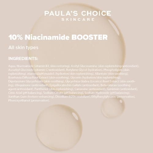 Paula's Choice 10% Niacinamide BOOSTER Sérum Visage - Réduit Pores Dilatés, les Taches Brunes & Imperfections - avec Allantoine - Tous Types de Peaux - 20 ml - Image 7