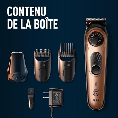 Gillette King C Pro Electric Beard Trimmer for Men with Sharp and Wear-resistant Metal Blades, Men's Beard Set with Precision Head and 2 Washable Combs, 40 Lengths - Image 8