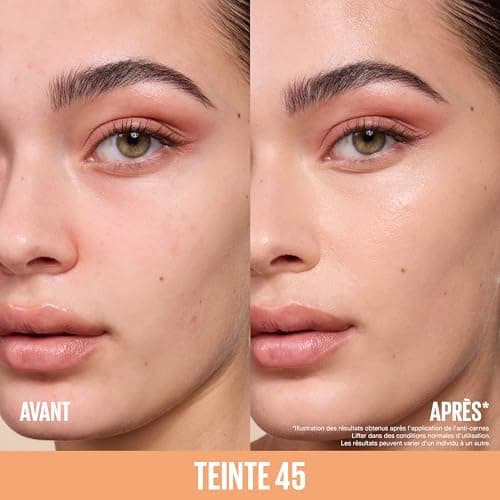 Maybelline New York Lifter Concealer – Anti-Cernes Haute Couvrance - Tenue Longue Durée - Hydrate et Illumine Le Contour Des Yeux - Teinte : 45 - 11 ml - Image 4