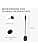kwmobile Microphone de remplacement compatible avec Corsair HS35 / HS45 - Micro de rechange pour casque audio casque gaming - noir - Image 5