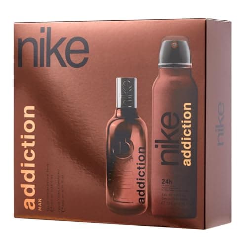 NIKE - Addiction Man Promotion Parfum 100 ml + Déodorant 200 ml, Eau de Cologne et Déodorant pour Homme, Parfum Spray, Eau de Toilette Naturelle, Arôme Fruité de Poire, Figue et Mandarine - Image 3