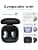 SURITCH Transparent Case Compatible with Samsung Galaxy Buds 2/Buds Live/Buds 2 Pro/Buds Pro/Buds FE Cover, Portable Shockproof Protective Case with Keychain for Samsung Buds 2 Navy Blue - Image 3
