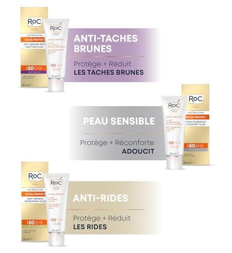 RoC - Soleil-Protect High Tolerance Comfort Fluid SPF 50 - Facial Moisturizer - Hypoallergenic Sunscreen - Sensitive Skin - 50 ml - Image 5