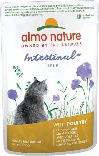 Almo Nature Functional - Intestinal Help - Wet Food for Adult and Mature Cats with Intestinal Sensitivity - Poultry - Microbiota Support - 70 g (Pack of 30) - Image 2
