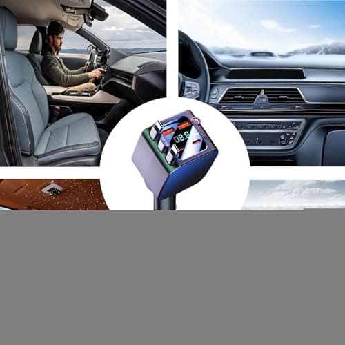 Car Charger with Retractable Cables, 2 USB Ports Quick Charge Car Accessories with Stellar Light, Mobile Phone Chargers for Car – for Camping, Car, Truck, Travel, Work Devices - Image 5