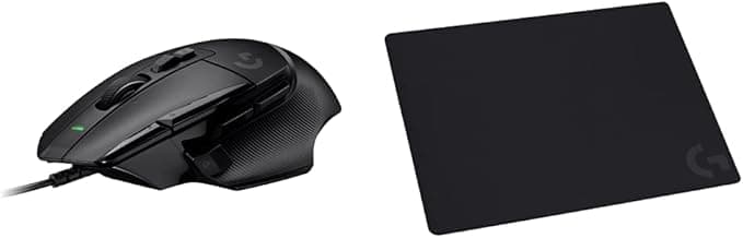 Logitech Logitech G Lightforce 502 x Wired Gaming Mouse – Optical Mechanical Hybrid Primary Buttons + Logitech G240 Cloth Gaming Mouse Mat