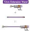 Extension Tube for Dyson V10 V11 V15 V8 V7 Vacuum Cleaner, Extension Tube Accessory Quick Release Extendable Wand, 72cm - Purple - Image 5