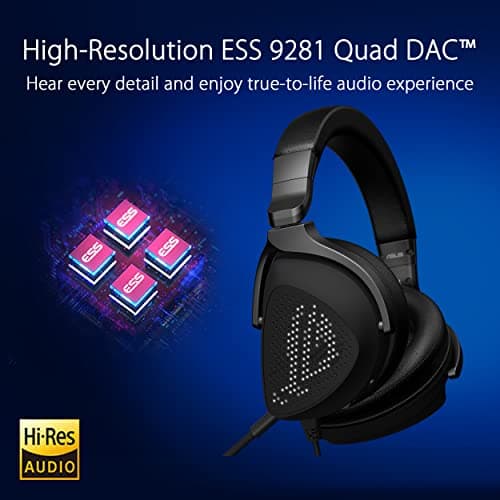 ASUS ROG Delta S Animate Lightweight USB-C Gaming Headset with AI Noise-canceling mic, MQA Rendering Technology, Hi-Res ESS 9281 Quad DAC, RGB Lighting, Compatible with PC, Switch and PS5 - Image 4