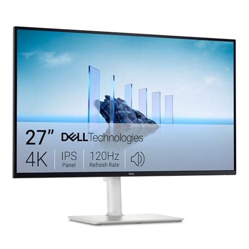Dell 27 Plus PC Monitor - S2725QS, 4K UHD (3840x2160), 120Hz, IPS, 4ms, AMD FreeSync Premium, 99% sRGB, Height Adjustment, Built-in Speakers, DisplayPort, 2 HDMI, 3 Year Warranty - Image 2