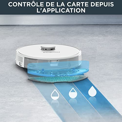 Rowenta Robot Vacuum Cleaner, 4-in-1 Cleaning, Optimized Electronic Wash Function, Ultra-Accurate Laser Navigation, Custom Settings, X-Plorer Series 75 S, White RR8567WH - Image 6