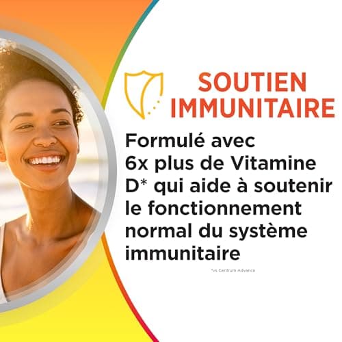 CENTRUM Vitamine D Boost - Multivitamines pour Femme et Homme - Vitamine D, B6, B12, & Magnésium - Complément Alimentaire Énergie, Immunité & Fonction Musculaire - 30 comprimés - 1 Mois - Image 6