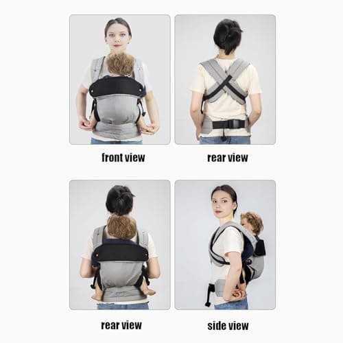 Porte-bébé ergonomique réglable léger et doux pour les activités de plein air, porte-bébé orienté l' | Pour les mamans pour la randonnée, les voyages, l'avion, le shopping, les activités - Image 7