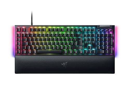 Razer BlackWidow V4 Chroma RGB Mechanical Gaming Keyboard - Snap Tap - Green Mechanical Switches (6 Dedicated Macro Keys, Double Injection ABS Keys) AZERTY Keyboard | Black - Image 2