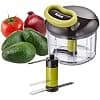 Tefal K1320404 Manual Chopper 5 Seconds Chopper Vegetable Meat Nuts Onions with Stainless Steel Blades for Quick and Easy Cooking, Black and Green, 900 ml - Image 3