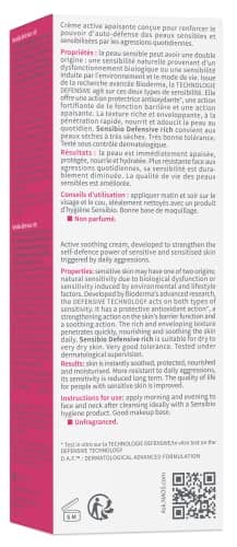 Sensibio Defensive Rich - Hydratant et apaisant (peaux sensibles) 40 ml de crème - Image 5