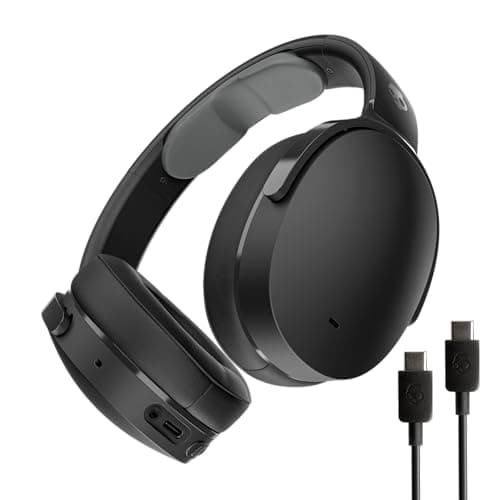Skullcandy Hesh ANC Wireless Noise Cancelling Supra-Ear Headphones with 22 Hours Battery Life Microphone, Compatible with iPhone + Android + Bluetooth Devices - Black - Image 2