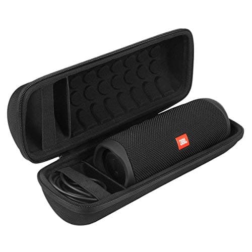 Khanka Hard Case Travel Case Cover for JBL Flip 7/6/5 Portable Bluetooth Speaker (All Black) - Image 2