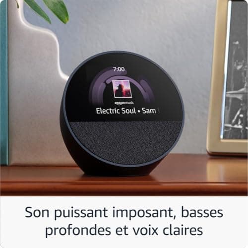Amazon Echo Spot (Nouvelle génération) | Bleu + OSRAM SMART+ Prise intelligente avec Matter, Fonctionne avec Alexa - Kit de démarrage Maison connectée - Image 5