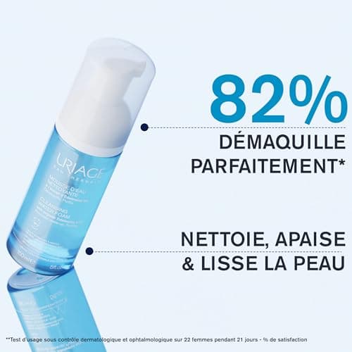 Uriage Edelweiss Organic Cleansing Water Foam - Ultra-Soft, Cleansing & Make-up Remover - Perfectly Removes Makeup, Leaves Skin Soft - Floral - Soap Free - Physiological pH - 150 ml - Image 5