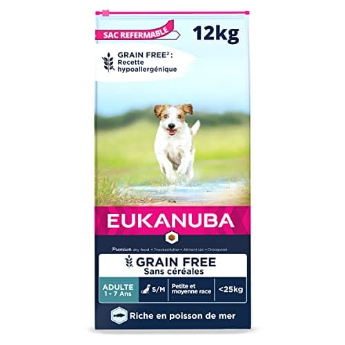 EUKANUBA Grain-Free Adult Small and Medium Breeds Rich in Fish 12 kg - Image 2