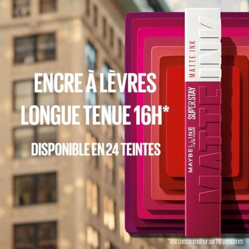 Maybelline New York - Coffret Exclusif de 6 Rouges à Lèvres Liquides Longue Tenue - Superstay Matte Ink - Teintes: Lover (15)/Seductress (65)/Artist (120)/Dancer (118)/Pioneer (20)/Voyager (50) - Image 6
