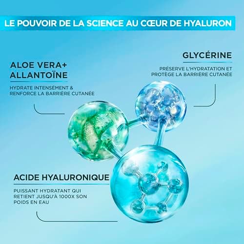 GARNIER Skin Active - Crème Gel Visage Hyaluron Barrier Repair - Repulpe & Apaise - 48H - Glycérine, Acide Hyaluronique & Aloe Vera - Vegan & Cruelty Free - Tous Types de Peaux - Homme & Femme - 50ml - Image 5
