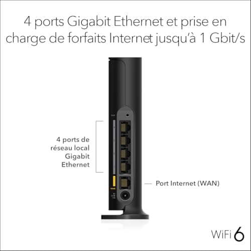 NETGEAR NETGEAR WiFi 6 Router (RAX9) - Security Features, AX1800 WiFi Speed (up to 1.8Gbps) - Covers up to 90m2 and 20 devices - Image 7