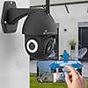 NIVIAN -2.4GHz WiFi PTZ Camera-2K-360° Remote Motion Autotracking and Human Detection - 10m Night Vision Compatible with Alexa and Google Home-Black - Image 4