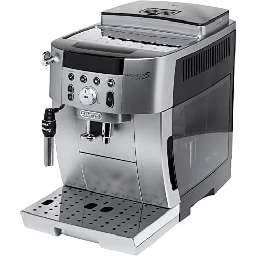De'Longhi Magnifica S Smart ECAM250.​31.​SB, Automatic Coffee Machine with Milk Frother, Compact Size Cup Grain Machine, Manual Milk Frother, 4 One-Touch Recipes, Silver Black - Image 2