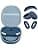 3 in 1 Protective Case & Carrying Bag for Apple Airpods Max Headphones, Anti-Scratch Pads, Earpads, Headband, Accessories for Apple Airpod Max (Blue) - Image 2