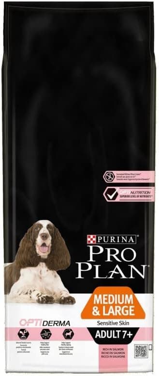 Purina Pro Plan 7+ Medium/Large Sensitive Skin 14kg - Image 1