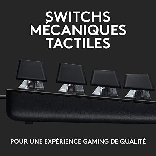 Logitech G413 TKL SE Mechanical Gaming Keyboard – Backlit with Touch Mechanical Switches, Anti-Ghosting, Compatible with Windows, MacOS, French AZERTY – Black - Image 4