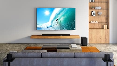 Hisense AX5120G – Barre de Son 5.1.2 Dolby Atmos, 420W, avec Caisson de Basses sans Fil et 2 Enceintes Arrière sans Fil, Son Surround 3D, HDMI eARC, Bluetooth, Modes Audio (Jeu, Film...) - Image 3